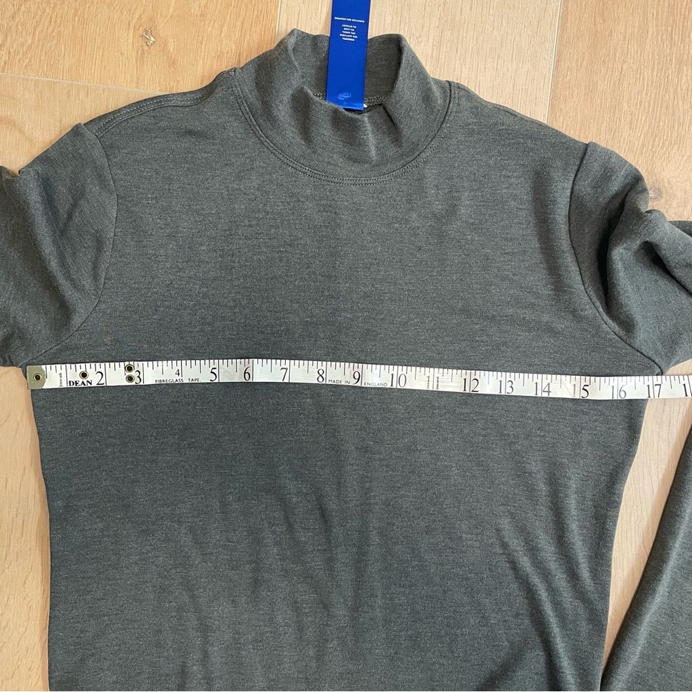 KIT AND ACE Mockneck Long Sleeve Gray Midi Dress - Picture 11 of 14